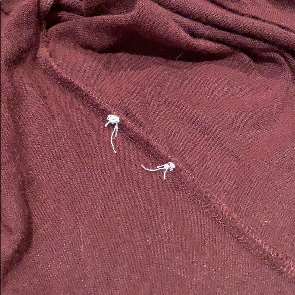 Wilfred vneck maroon long sleeve top - Picture 7 of 7
